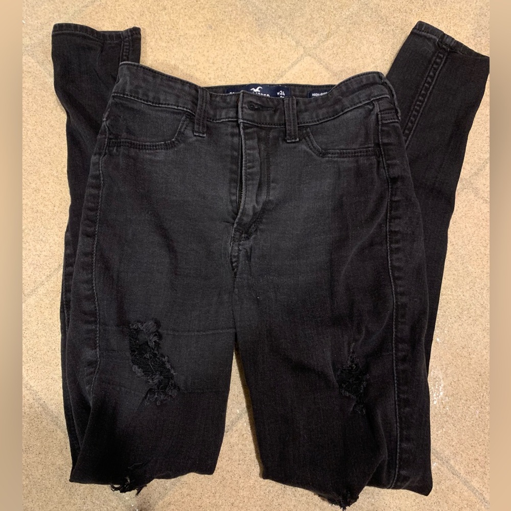 Hollister High-Rise Ripped Jean Leggings